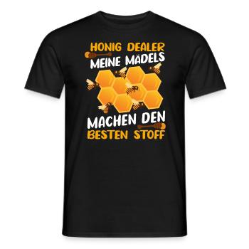 Imker Honig Dealer Meine Mädels machen Honig - Männer T-Shirt - Schwarz - Vorne - AI Model Male 178 light (178cm)