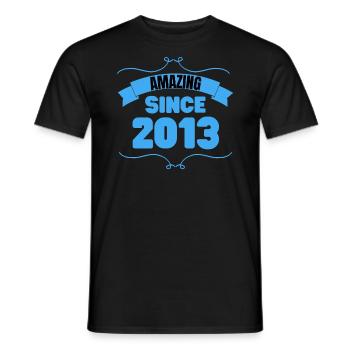 Cadeau 10e anniversaire Incroyable depuis 2013 - T-shirt homme - noir - Devant - AI Model Male 178 light (178cm)