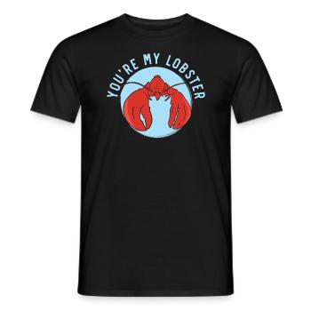 Tu es mon homard mangeur d’écrevisses Fruits de mer Homard - T-shirt homme - noir - Devant - AI Model Male 178 light (178cm)