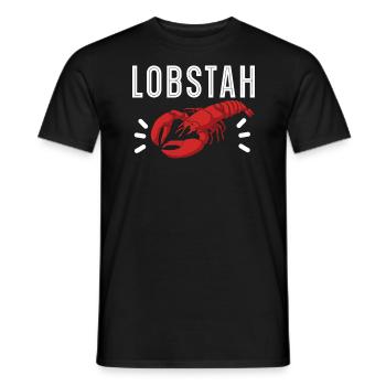 Lobstah Crawfish Eater Seafood Lobster Lover - T-shirt homme - noir - Devant - AI Model Male 178 light (178cm)