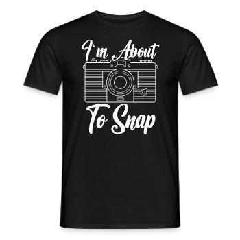 Je suis sur le point de prendre des photos Photographe d’appareil photo - T-shirt homme - noir - Devant - AI Model Male 178 light (178cm)