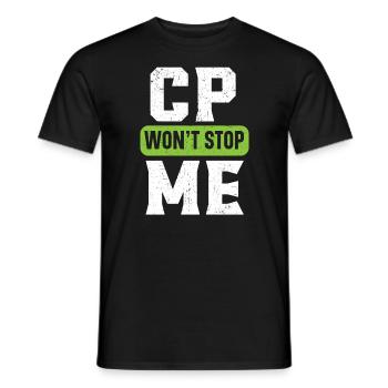 CP wird mich nicht aufhalten Zerebralparese Bewusstsein Band - Männer T-Shirt - Schwarz - Vorne - AI Model Male 178 light (178cm)
