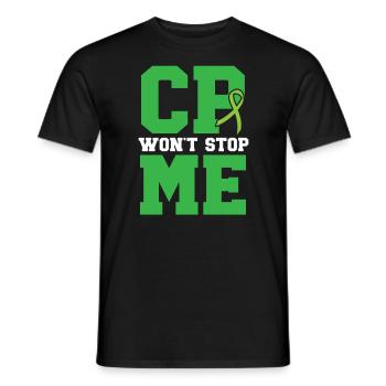CP wird mich nicht aufhalten Zerebralparese Bewusstsein Band - Männer T-Shirt - Schwarz - Vorne - AI Model Male 178 light (178cm)