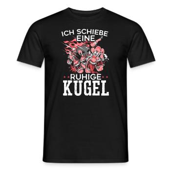 Ich Schiebe Eine Ruhige Kugel Bowling - Men's T-Shirt - black - Front - AI Model Male 178 light (178cm)