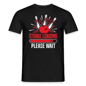 Strike Loading Bowling - Men's T-Shirt - black - Front - AI Model Male 178 light (178cm)