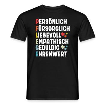 Pflege Definition - Männer T-Shirt - Schwarz - Vorne - AI Model Male 178 light (178cm)