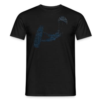 Kite Kitesurfen Kitesurfer Kitesurfing Kitesurf - T-shirt homme - noir - Devant - AI Model Male 178 light (178cm)