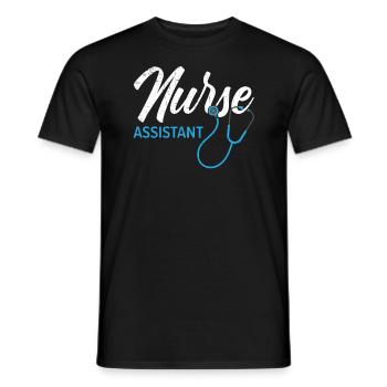 Nurse Assistant Certified Nursing Assistant CNA - Männer T-Shirt - Schwarz - Vorne - AI Model Male 178 light (178cm)