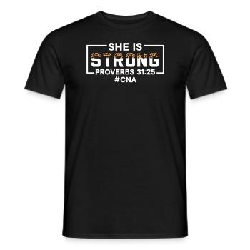 Zertifizierte Pflegehelferin CNA - Männer T-Shirt - Schwarz - Vorne - AI Model Male 178 light (178cm)