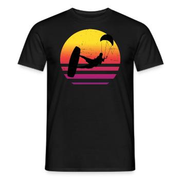 Kitesurf Hommes Kitesurfer Kitesurf - T-shirt homme - noir - Devant - AI Model Male 178 light (178cm)
