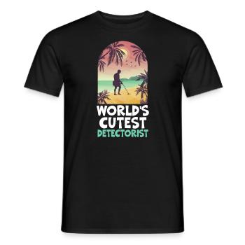 Der süßeste Sondengänger der Welt Liebhaber der Schatzsuche - Männer T-Shirt - Schwarz - Vorne - AI Model Male 178 light (178cm)
