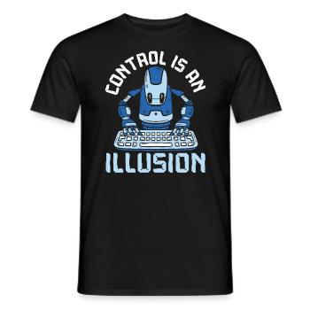 Kontrolle ist eine Illusion Künstliche Intelligenz - Männer T-Shirt - Schwarz - Vorne - AI Model Male 178 light (178cm)