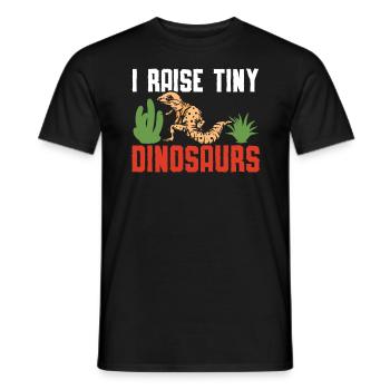 J’élève de minuscules dinosaures Reptile Léopard Gecko amoureux - T-shirt homme - noir - Devant - AI Model Male 178 light (178cm)