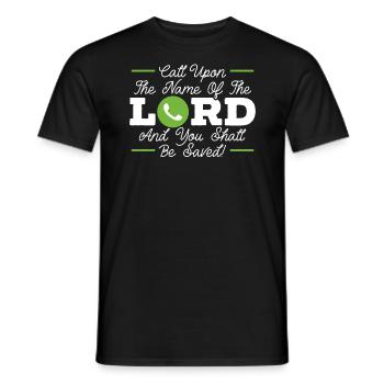 Christlich Gläubiger Religiöser Pastor Bibel - Männer T-Shirt - Schwarz - Vorne - AI Model Male 178 light (178cm)