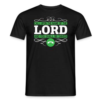 Christlich Gläubiger Religiöser Pastor Bibel - Männer T-Shirt - Schwarz - Vorne - AI Model Male 178 light (178cm)