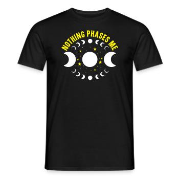 Nothing Phases Me Lunar Eclipse Astronomy - Men's T-Shirt - black - Front - AI Model Male 178 light (178cm)