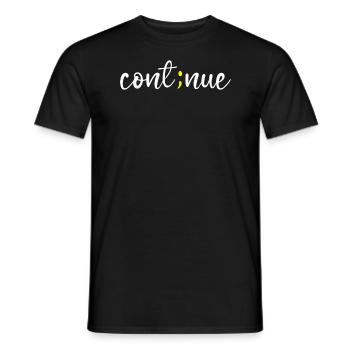 Suizidprävention Bewusstsein für psychische Gesundheit - Männer T-Shirt - Schwarz - Vorne - AI Model Male 178 light (178cm)