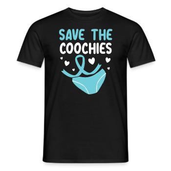 Save The Coochies Mois de la sensibilisation au cancer du col de l’utérus - T-shirt homme - noir - Devant - AI Model Male 178 light (178cm)
