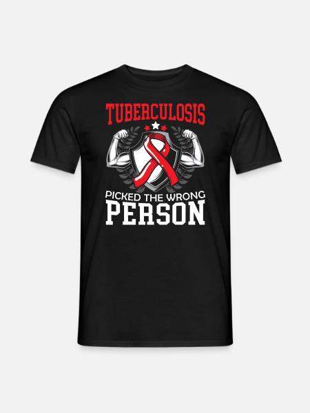 Sensibilisation à la tuberculose - T-shirt homme - noir
