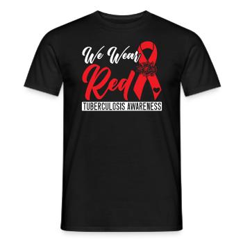 Sensibilisation à la tuberculose - T-shirt homme - noir - Devant - AI Model Male 178 light (178cm)