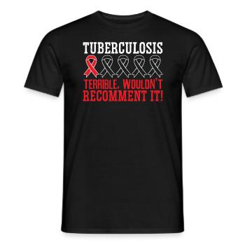 Tuberculosis Warrior Tuberculosis Awareness - Men's T-Shirt - black - Front - AI Model Male 178 light (178cm)