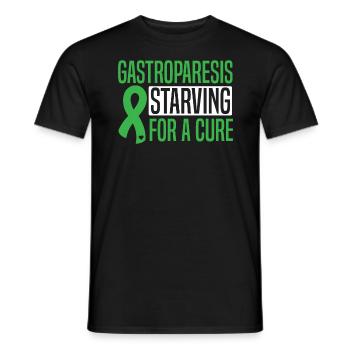 Gastroparesis Starving For A Cure Gastroparesis - Men's T-Shirt - black - Front - AI Model Male 178 light (178cm)