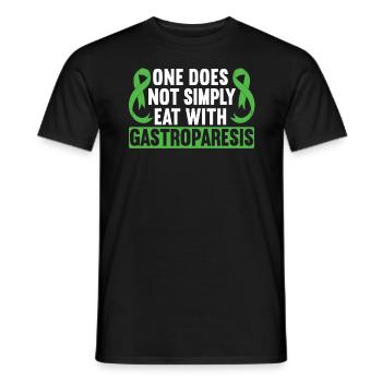 One Does Not Simply Eat With Gastroparesis - Men's T-Shirt - black - Front - AI Model Male 178 light (178cm)