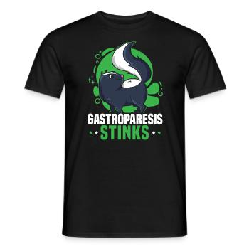 Gastroparesis Stinks Gastroparesis Awareness - Men's T-Shirt - black - Front - AI Model Male 178 light (178cm)