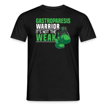 Gastroparesis Warrior It's Not For The Weak - Men's T-Shirt - black - Front - AI Model Male 178 light (178cm)