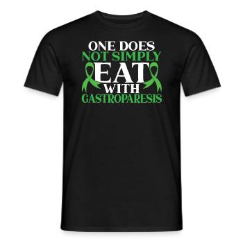 One Does Not Simply Eat With Gastroparesis - Men's T-Shirt - black - Front - AI Model Male 178 light (178cm)