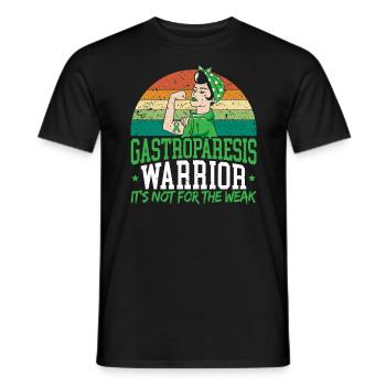 Gastroparesis Warrior It's Not For The Weak - Men's T-Shirt - black - Front - AI Model Male 178 light (178cm)