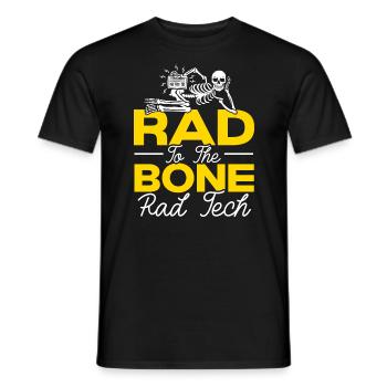 Rad To The Bone Rad Tech Radiologie-Radiologe - Männer T-Shirt - Schwarz - Vorne - AI Model Male 178 light (178cm)