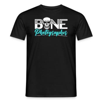 Bone Photographer Radiology X-ray Tech Radiologist - Men's T-Shirt - black - Front - AI Model Male 178 light (178cm)