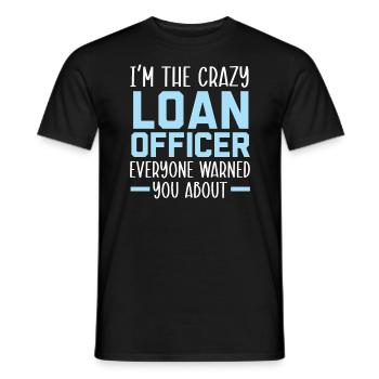 Credit Officer Job Profession Debt Loan Officer - Men's T-Shirt - black - Front - AI Model Male 178 light (178cm)