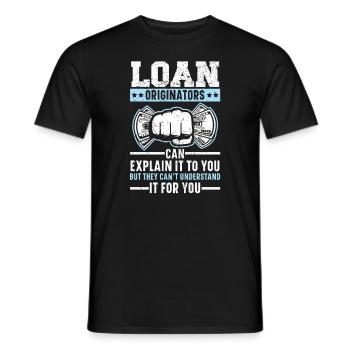 Credit Officer Job Profession Debt Loan Officer - Men's T-Shirt - black - Front - AI Model Male 178 light (178cm)