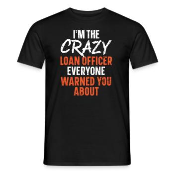 Credit Officer Job Profession Debt Loan Officer - Men's T-Shirt - black - Front - AI Model Male 178 light (178cm)