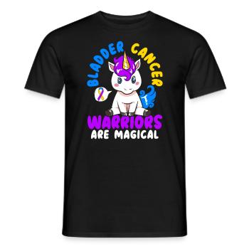 Les guerriers du cancer de la vessie sont magiques du cancer de la vessie - T-shirt homme - noir - Devant - AI Model Male 178 light (178cm)