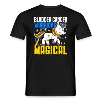 Les guerriers du cancer de la vessie sont magiques du cancer de la vessie - T-shirt homme - noir - Devant - AI Model Male 178 light (178cm)