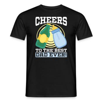Vatertag Papa Bester Vater aller Zeiten Vaterschaft Papa - Männer T-Shirt - Schwarz - Vorne - AI Model Male 178 light (178cm)