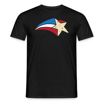 Amérique patriotique États-Unis Drapeau 4 juillet Américain - T-shirt homme - noir - Devant - AI Model Male 178 light (178cm)