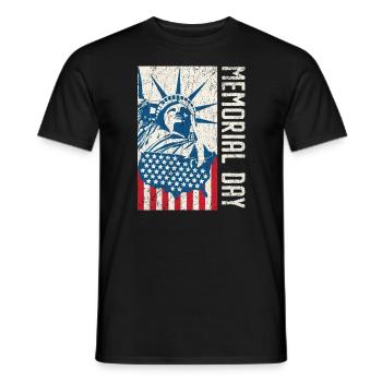 Patriotischer Veteran USA Flagge Amerikanischer Gedenktag - Männer T-Shirt - Schwarz - Vorne - AI Model Male 178 light (178cm)