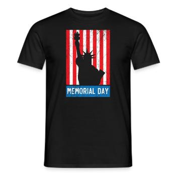 Patriotischer Veteran USA Flagge Amerikanischer Gedenktag - Männer T-Shirt - Schwarz - Vorne - AI Model Male 178 light (178cm)