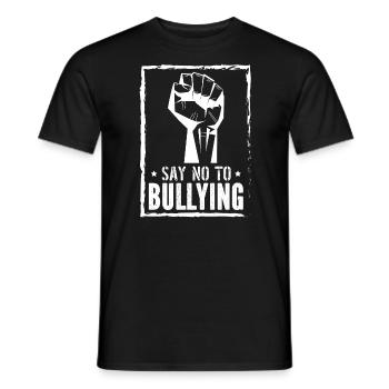 Sagen Sie Nein zu Mobbing Anti Mobbing Orange Day - Männer T-Shirt - Schwarz - Vorne - AI Model Male 178 light (178cm)