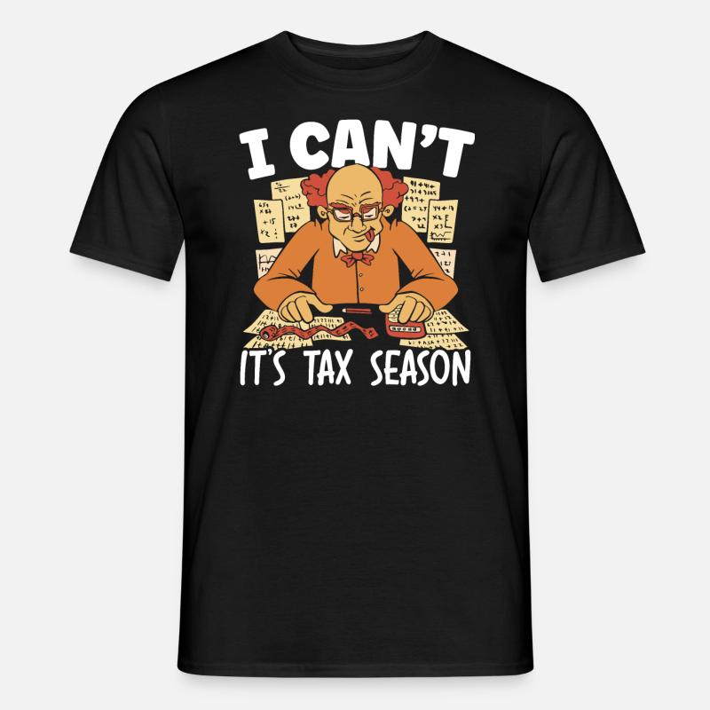 Je ne peux pas c’est la saison des impôts Comptable comptable - T-shirt homme - noir