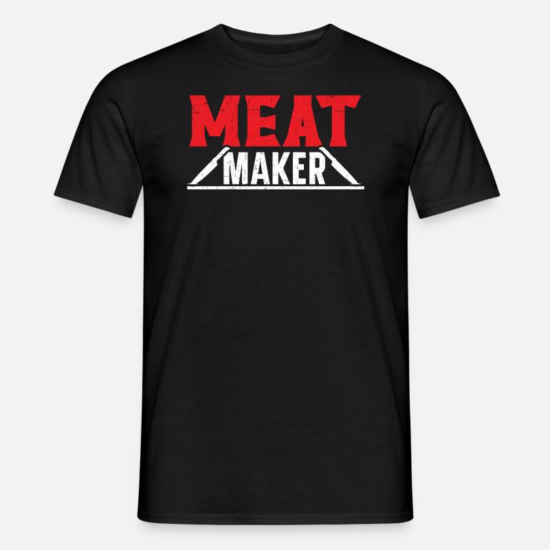 Metzgersprüche Metzgerei Beruf Beruf Fleischerei - Männer T-Shirt - Schwarz