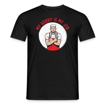 Boucher Dictons Boucherie Profession Boucherie Profession Boucherie Boucherie Boucherie Boucherie Profession Boucherie Boucherie - T-shirt homme - noir - Devant - AI Model Male 178 light (178cm)
