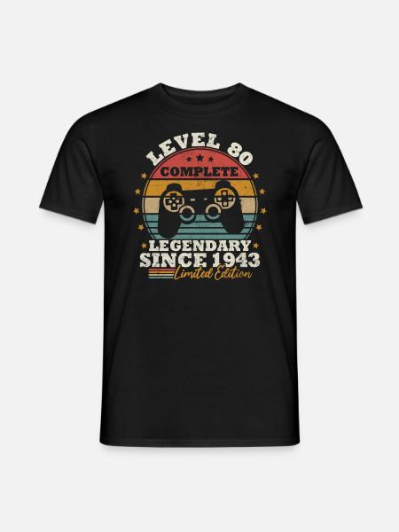 Level 80 unlocked - Men's T-Shirt - black
