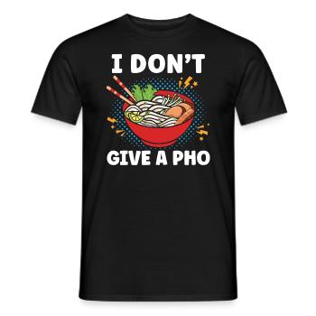 Ich gebe einem Pho keine vietnamesischen Nudeln asiatisches Essen - Männer T-Shirt - Schwarz - Vorne - AI Model Male 178 light (178cm)