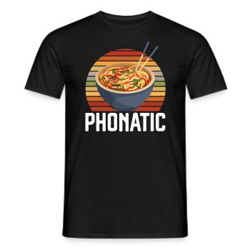 Pho Lover Chopsticks Nouilles vietnamiennes Cuisine asiatique - T-shirt homme - noir - Devant - AI Model Male 178 light (178cm)