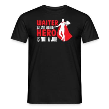 Serveur Serveuse Barman Mixologue Barman Bartending - T-shirt homme - noir - Devant - AI Model Male 178 light (178cm)